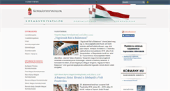 Desktop Screenshot of kormanyhivatal.hu
